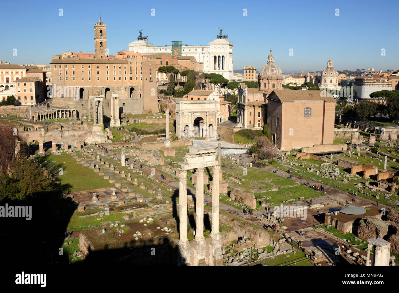 Forum romain, Rome, Italie Banque D'Images
