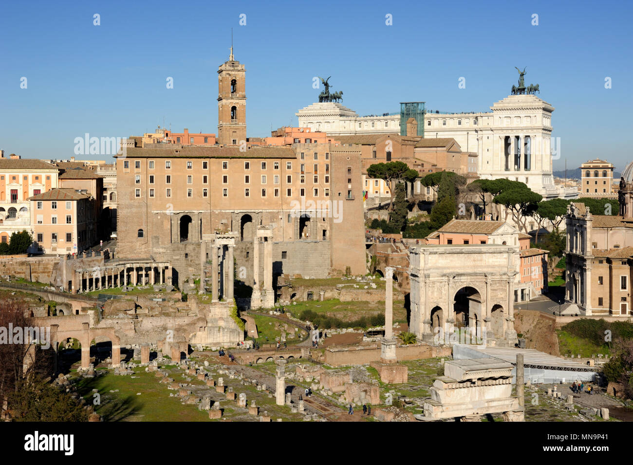 L'Italie, Rome, forum romain Banque D'Images
