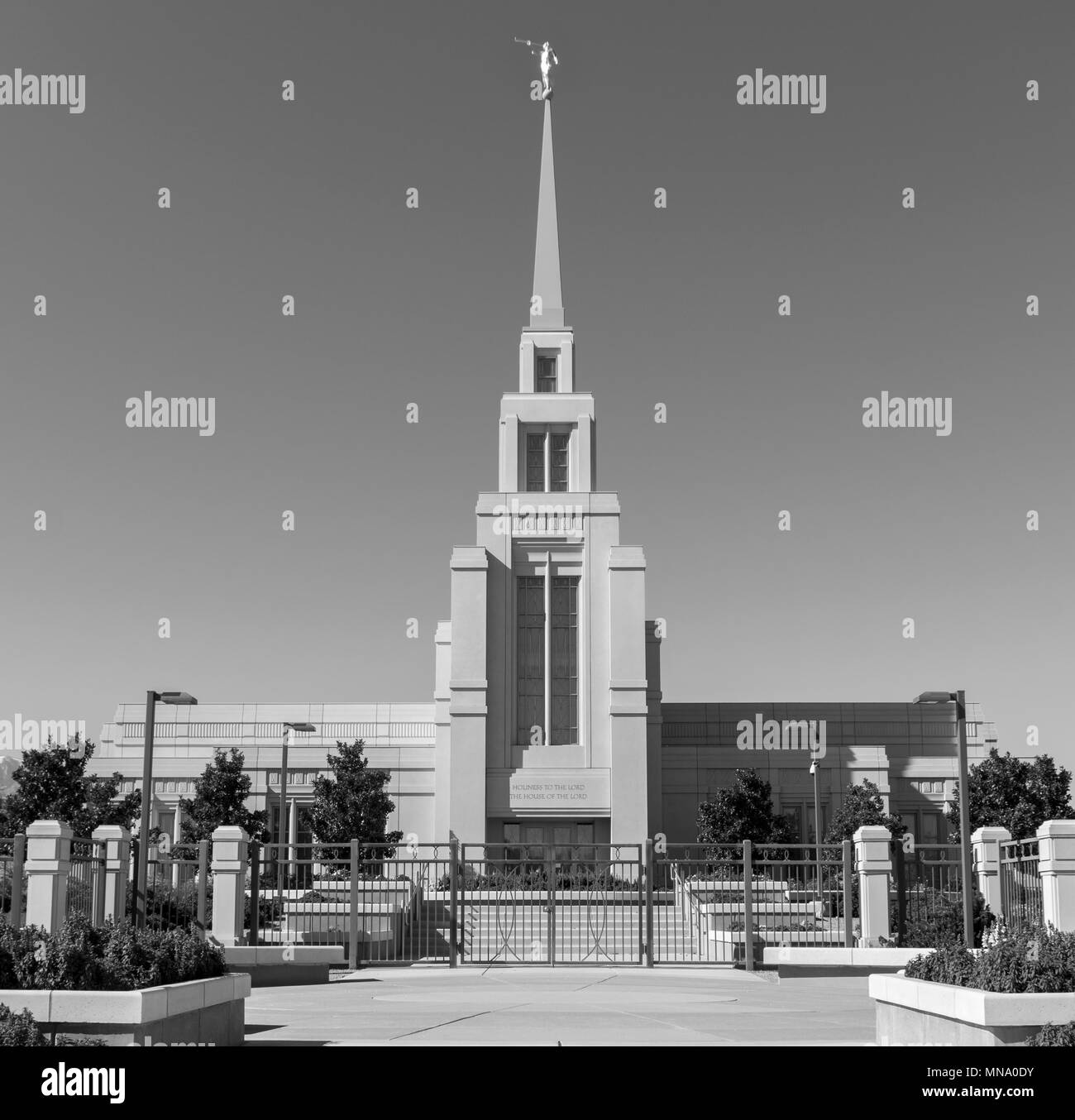 La Gila Valley Arizona Temple. Banque D'Images