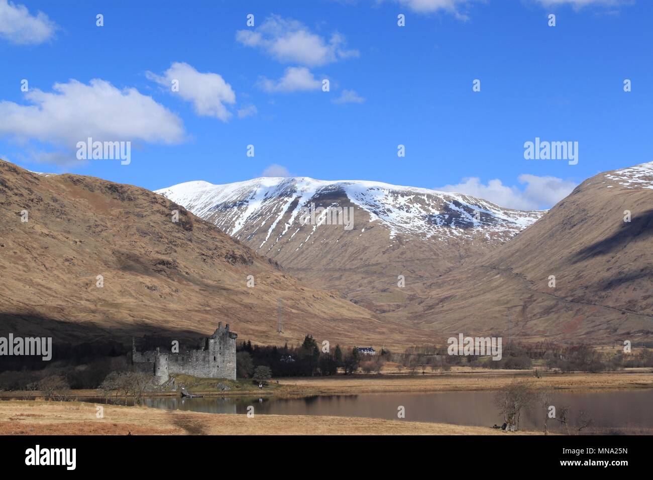 Ruines du château, le château de Kilchurn, en Ecosse Banque D'Images