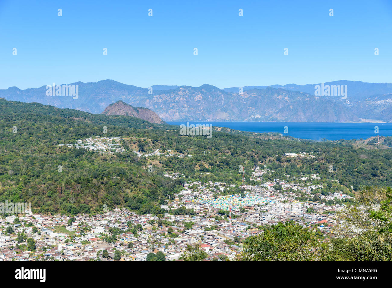 San Lucas Toliman - village au lac Atitlan, département de Sololá au Guatemala Banque D'Images