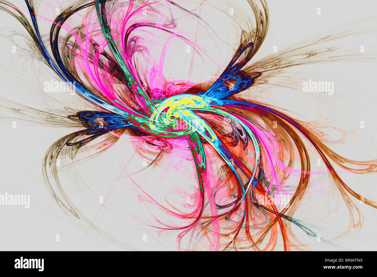 Image fractale : abstract flower. Banque D'Images