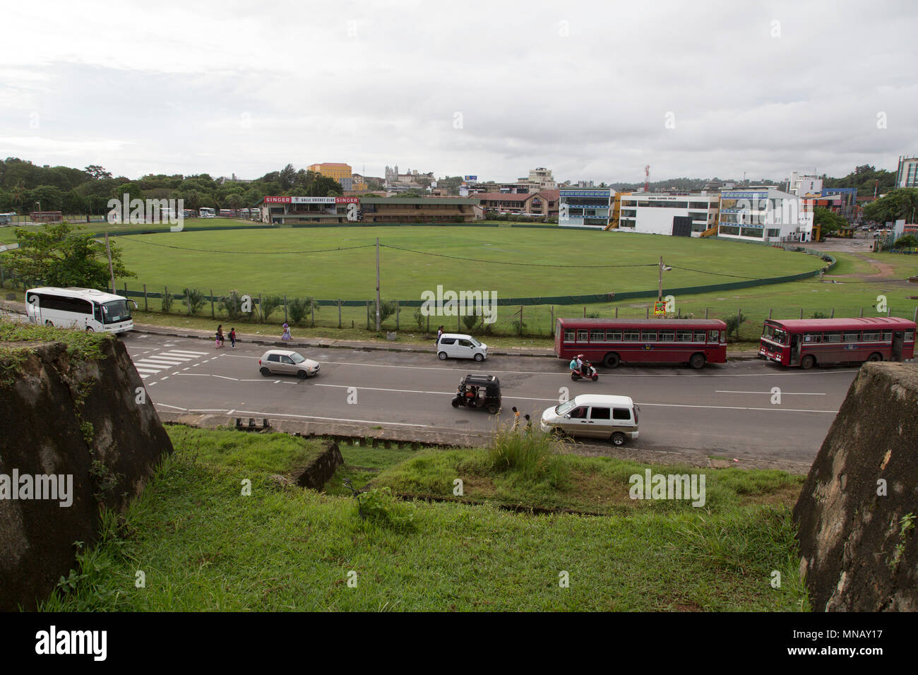 Galle Cricket Ground à Galle au Sri Lanka. Le terrain accueille des tests et d'autres matches internationaux. Banque D'Images