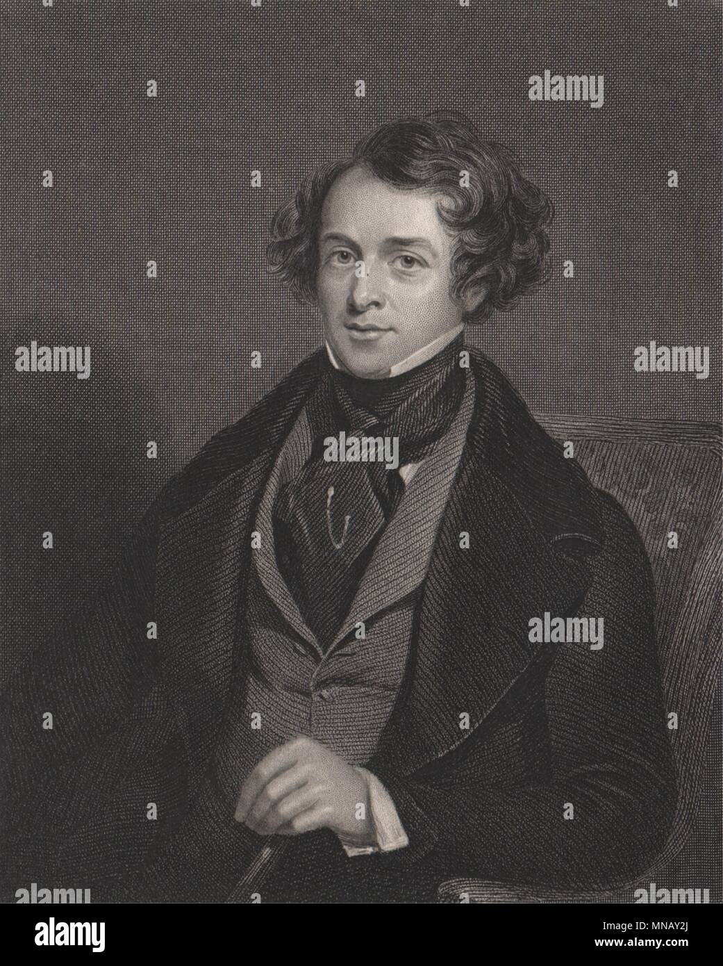 William Henry Bartlett 1842 ancienne vintage print photo Banque D'Images