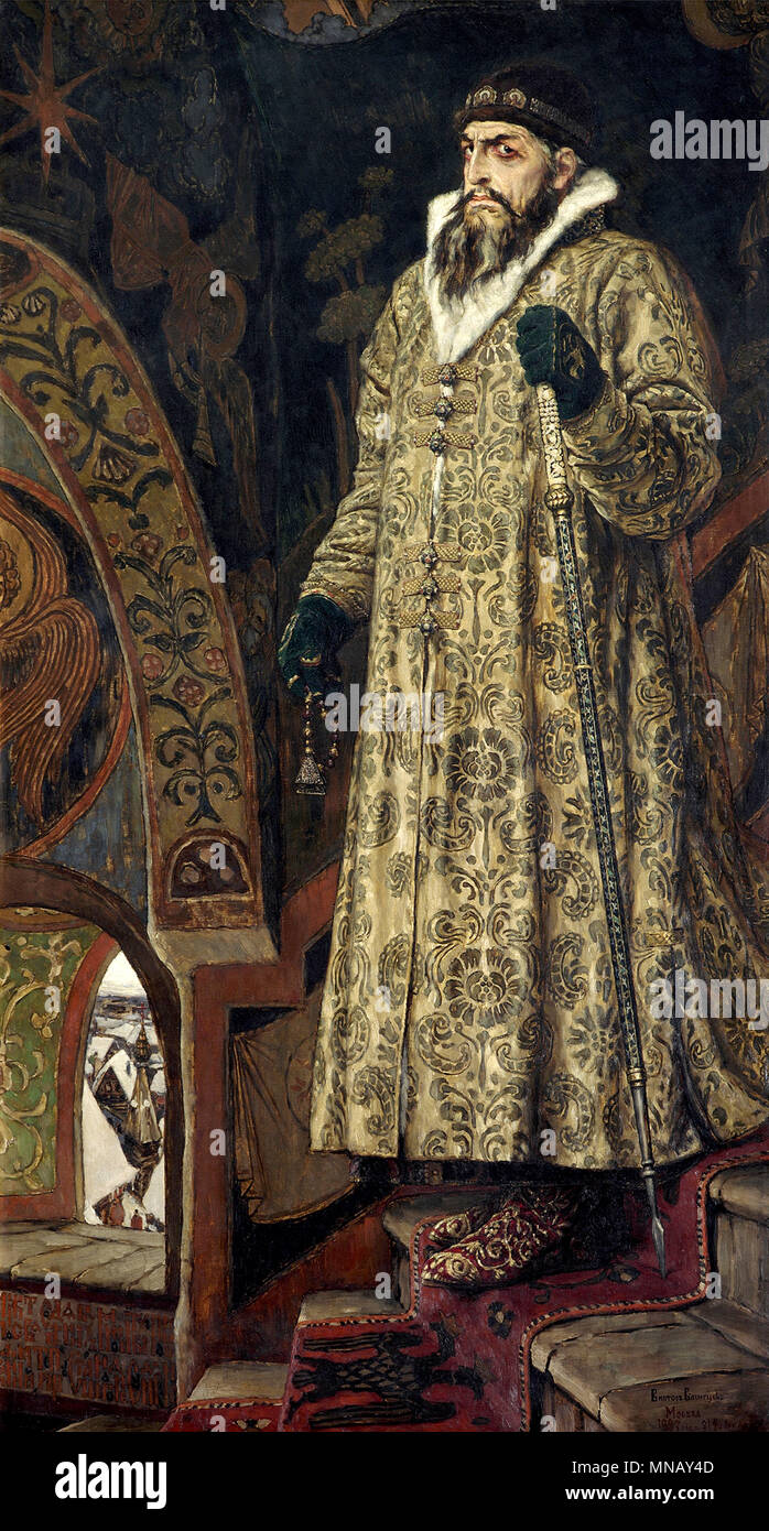 Ivan le Terrible, Portrait d'Ivan IV par Victor Vasnetsov, 1897 Banque D'Images