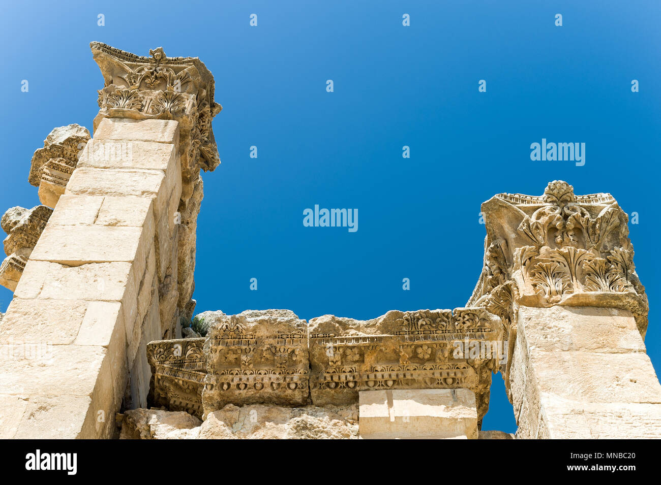 Jerash est l'emplacement des ruines de la ville gréco-romaine de Gérasa, également appelé Antioche sur la rivière d'or. Banque D'Images