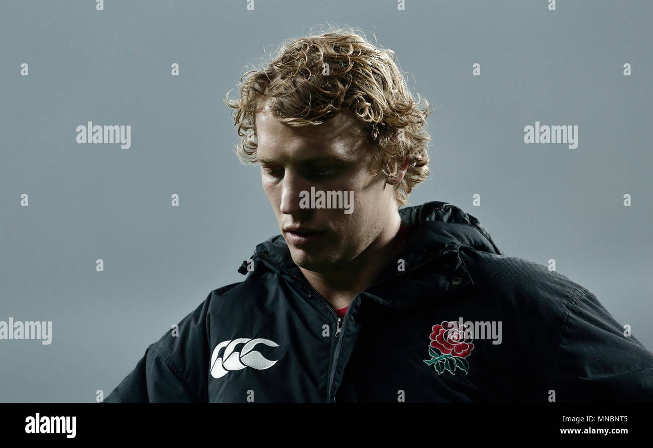 L'Angleterre est Billy Twelvetrees (centre) au cours de la correspondance internationale QBE entre l'Angleterre et les Samoa au stade de Twickenham. Londres, Angleterre. 22 Novembre 2014 Banque D'Images