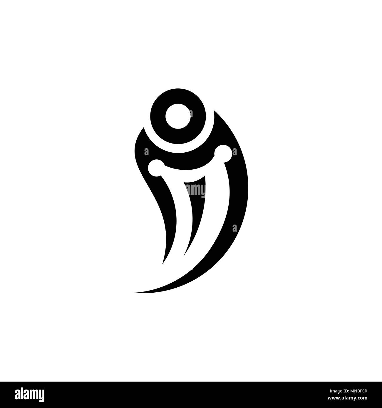 Conception simple, tatouage tatouage tribal. Illustration de Vecteur