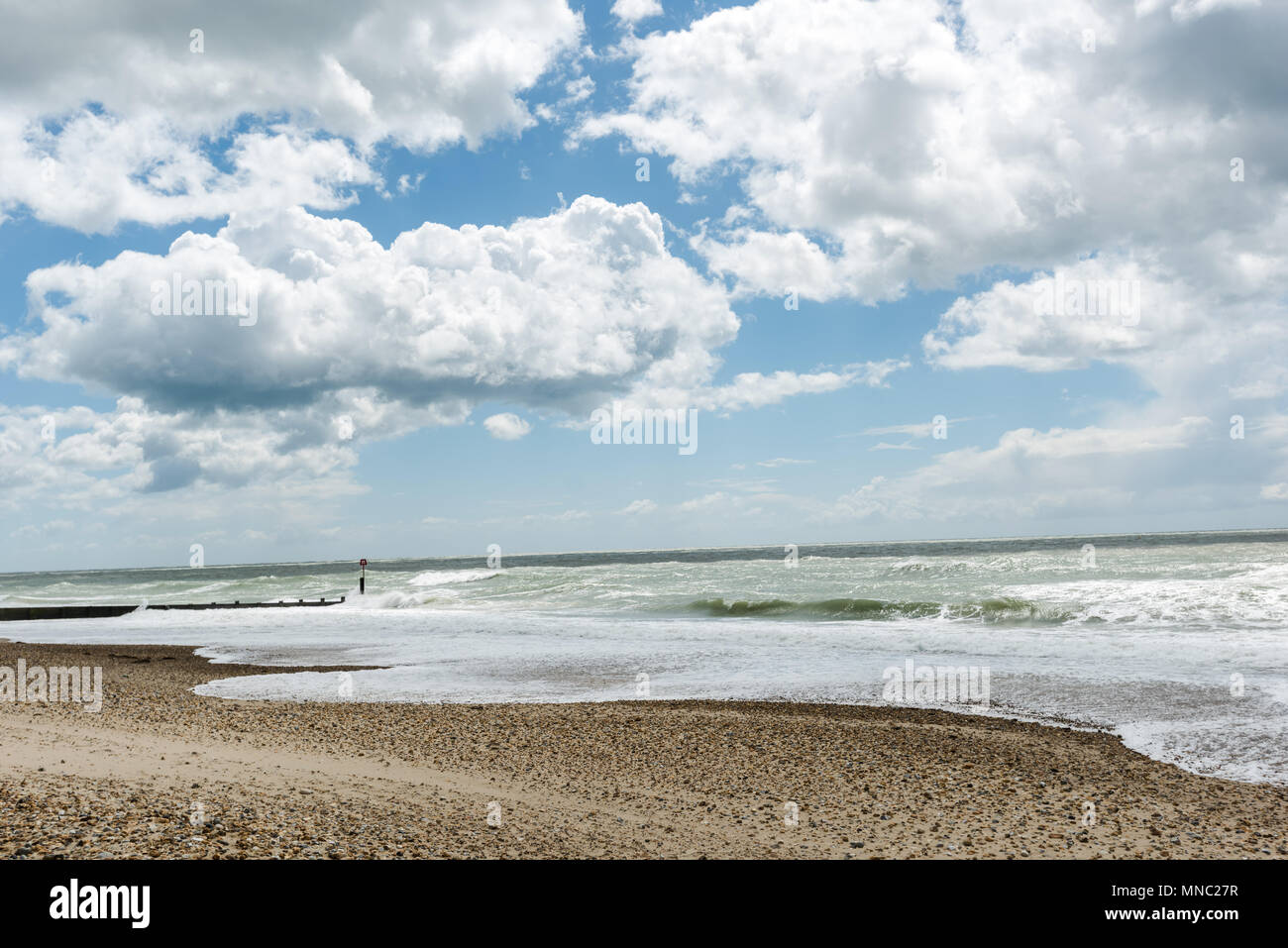 Southbourne Beach Dorset, côte sud de l'Angleterre Banque D'Images