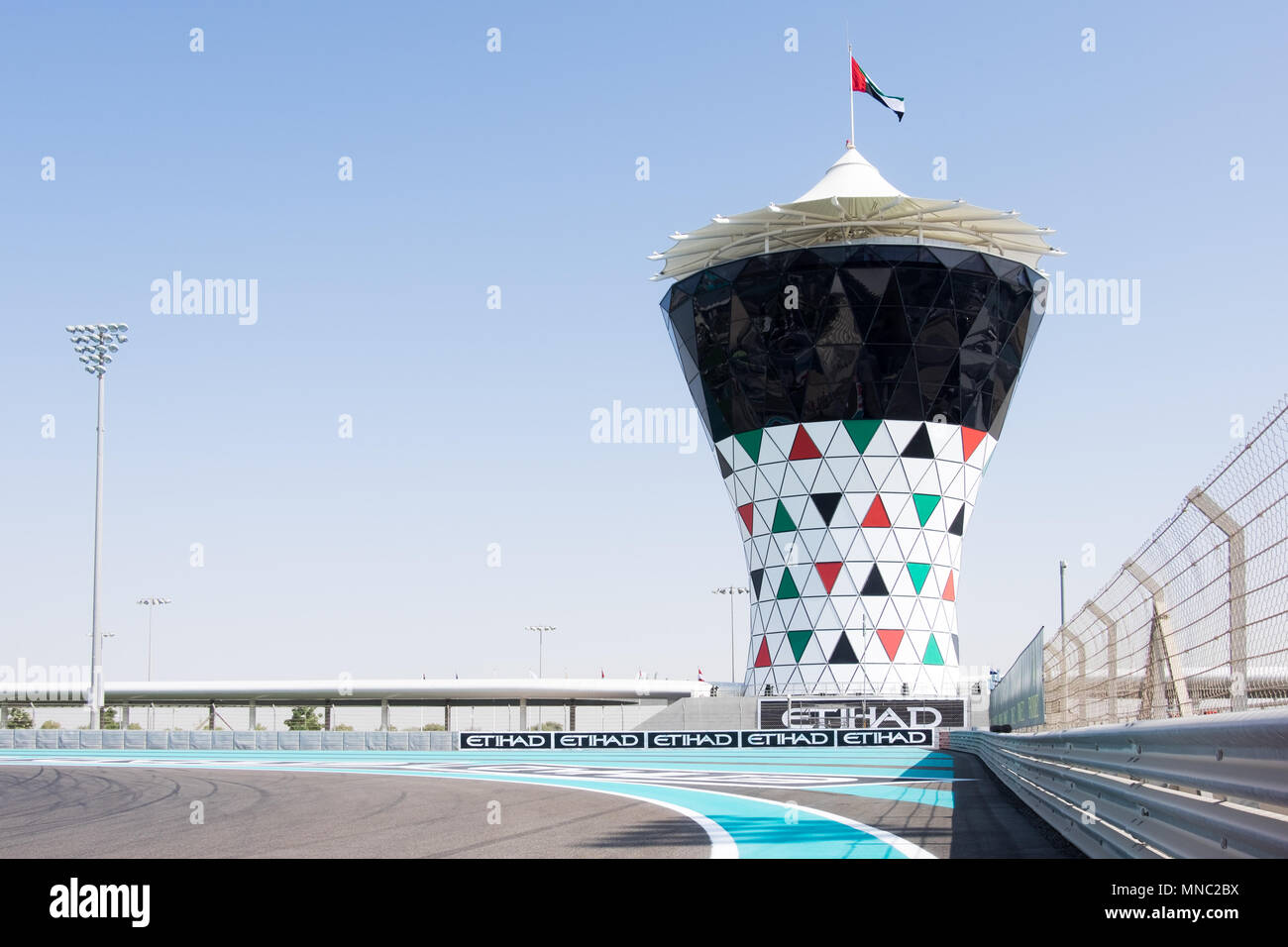 Circuit grand prix de Yas Marina, à Abu Dhabi Banque D'Images