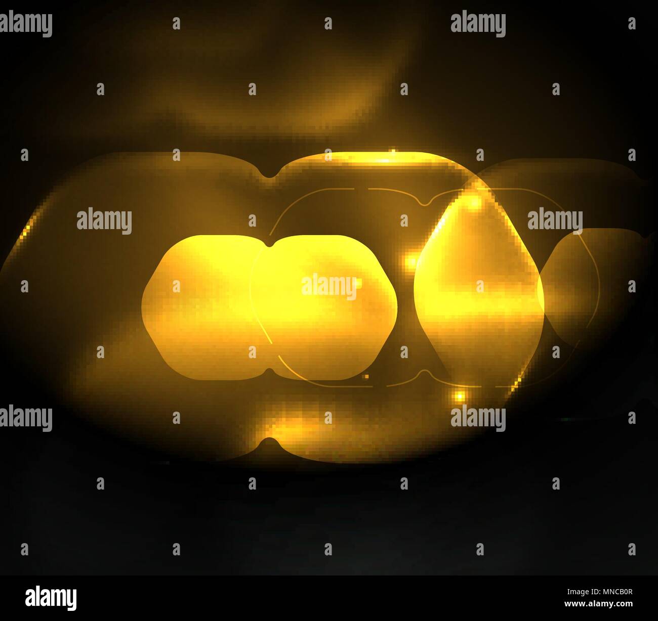 Hexagones transparente floue, sombre sur fond abstrait numérique. Hexagones transparente floue, sombre sur fond abstrait numérique. Entreprise moderne hi-tech ou toile ou papier peint présentation technologie Illustration de Vecteur