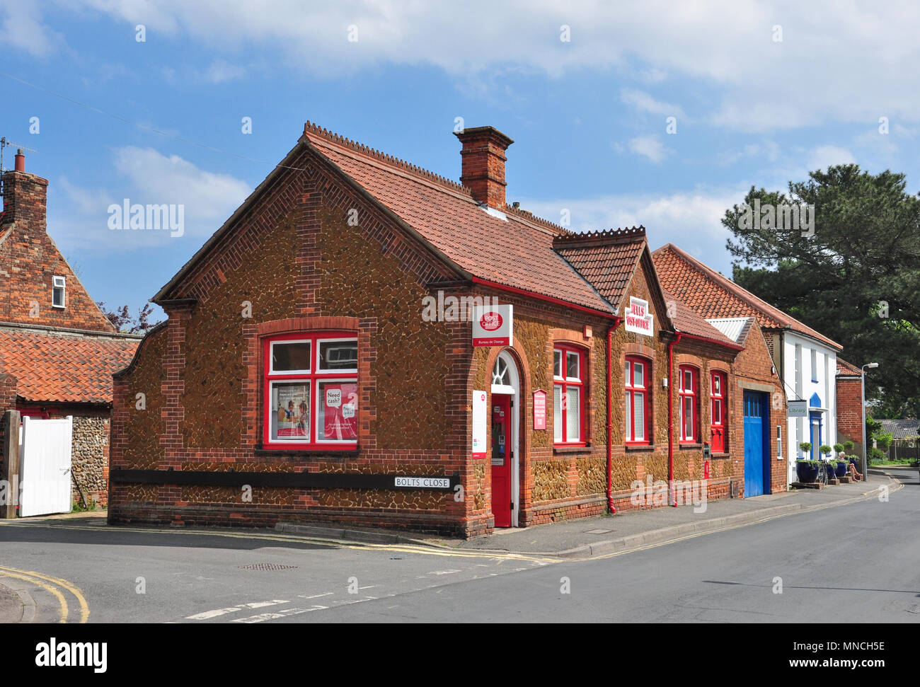 Le bureau de poste, des puits-next-the-Sea, Norfolk, Angleterre. UK Banque D'Images