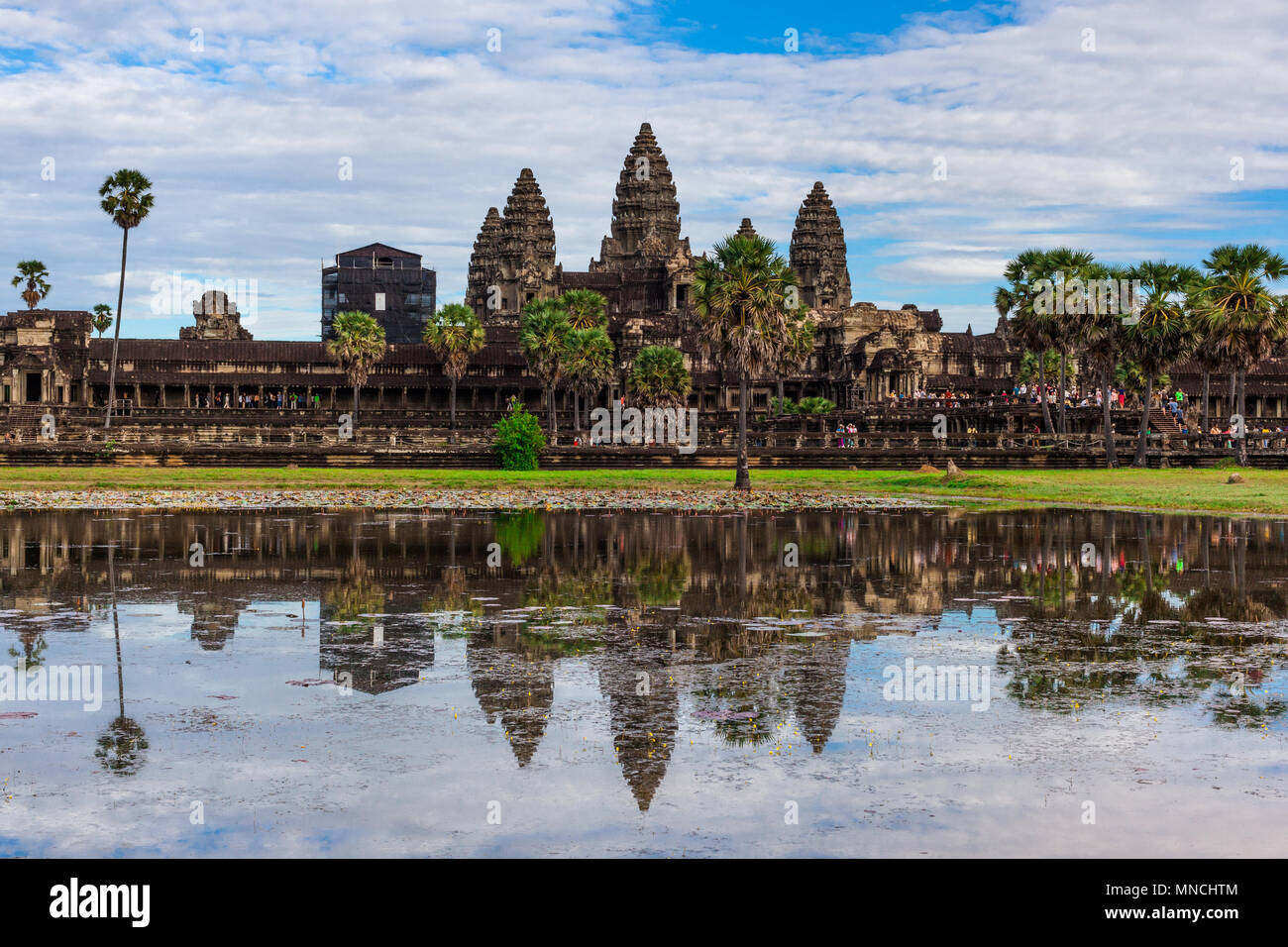 Temple d'Angkor Wat, au Cambodge Banque D'Images