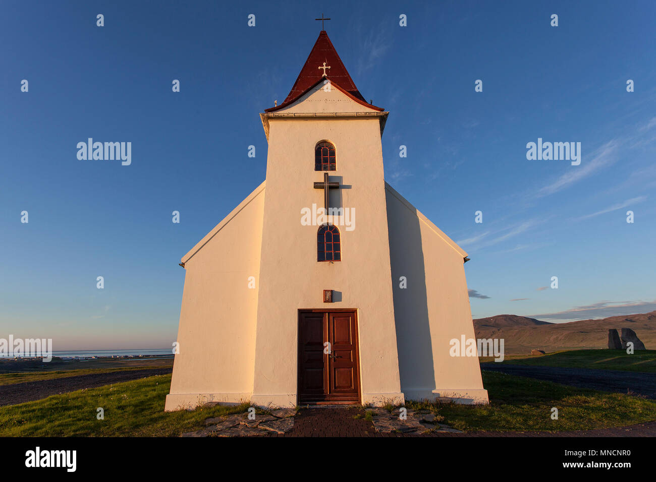 Église Ingjaldsholl, Islande, Snaefellsnes, Hellissandur Photo Stock - Alamy