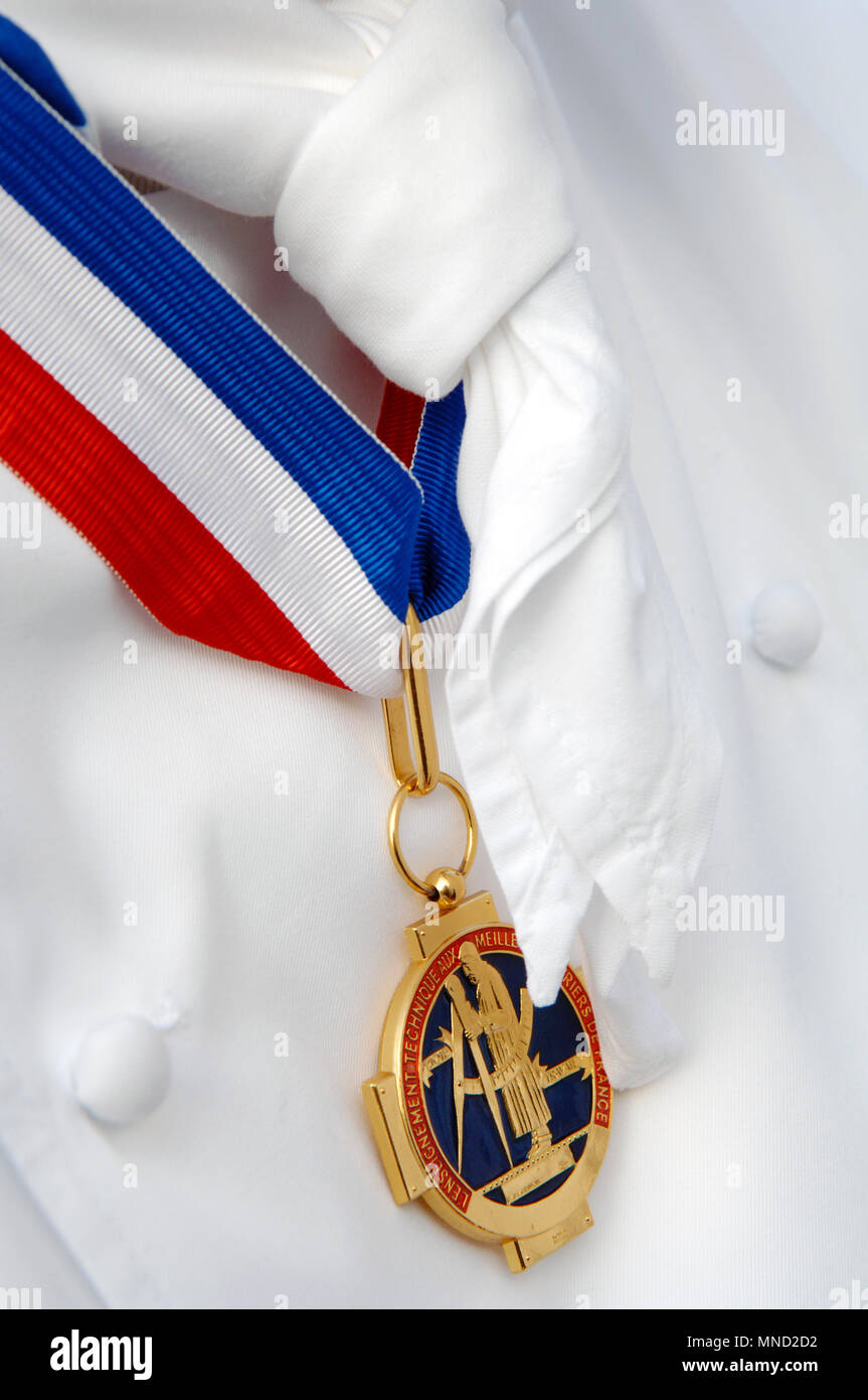 Médaille - France chef MOF Photo Stock - Alamy