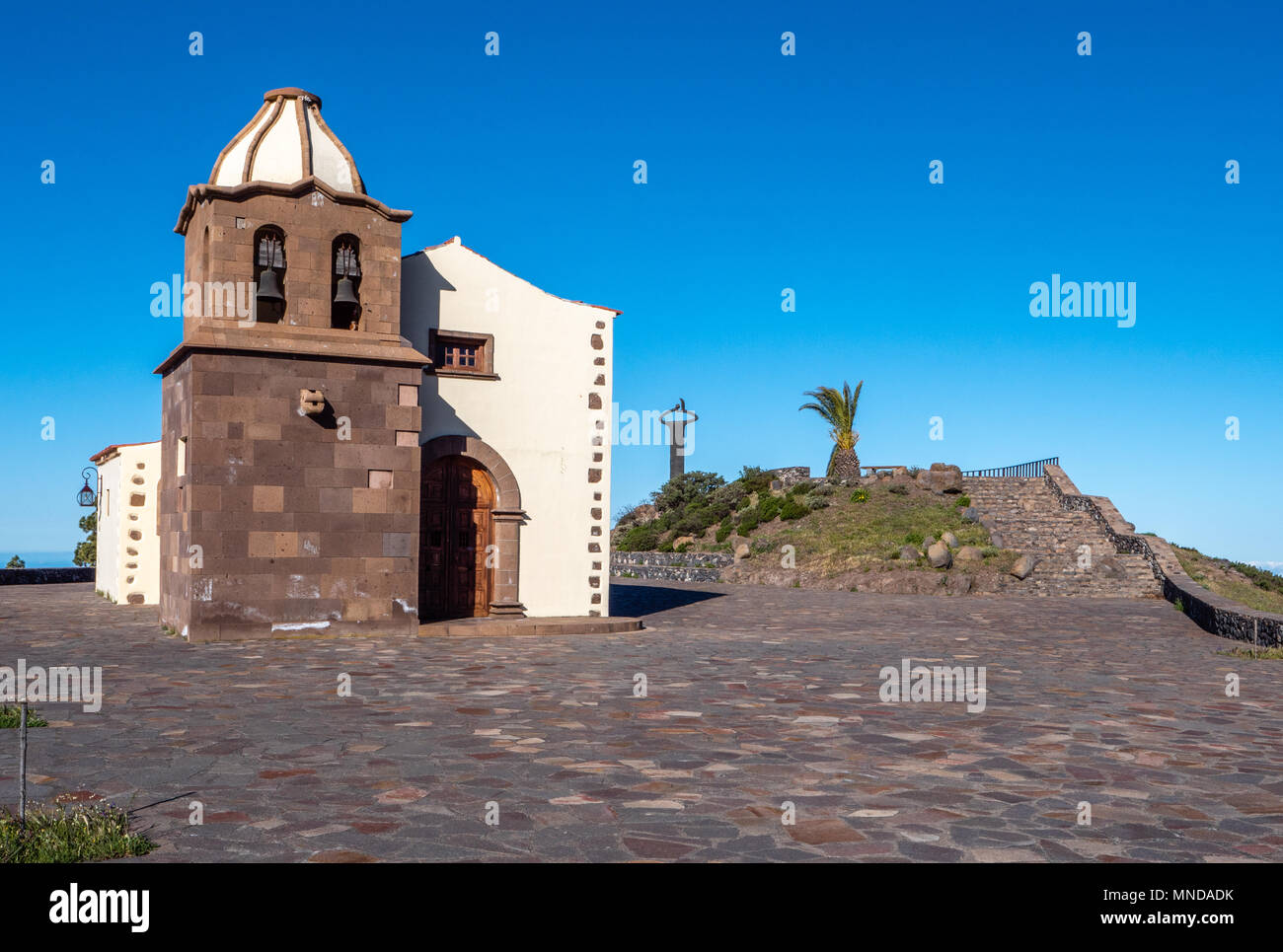 Petite église de San Francisco à l'hôtel Mirador de Igualero dans le parc national Garajonay de La Gomera dans les canaries Banque D'Images