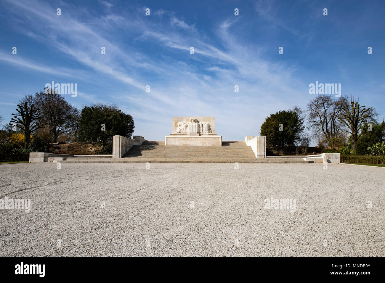 Bellicourt Monument américain de la Grande Guerre Banque D'Images