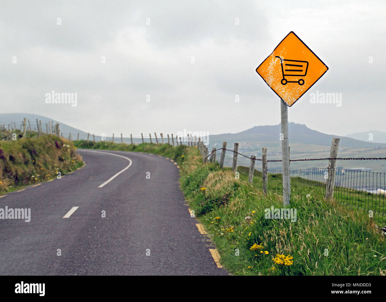 Parcours client inconnu Banque D'Images