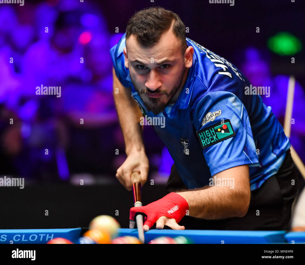 Shanghai, Chine. 16 mai, 2018. La Grèce Alexander Kazakis pendant la coupe de monde de 2018 : 1 piscine ronde - Hong Kong contre la Grèce au gymnase (Luwan) Arena le mercredi, 16 mai 2018. SHANGHAI, CHINE. Credit : Crédit : Wu G Taka Taka Wu/Alamy Live News Banque D'Images