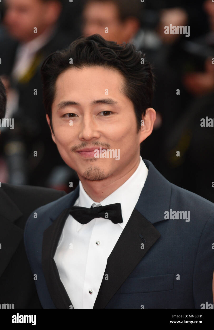 Cannes, France. 16 mai 2018 : Steven Yeun assiste à la "Burning' premiere durant la 71e festival de Cannes. Credit : Idealink Photography/Alamy Live News Banque D'Images