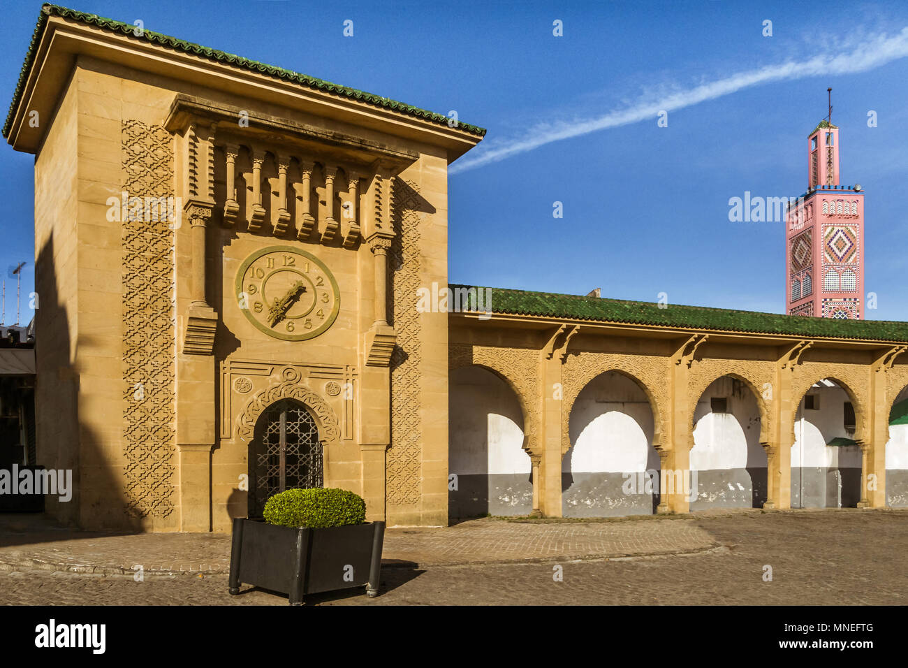 La Mosquée Sidi Bou Abib à Tanger, au nord du Maroc Banque D'Images