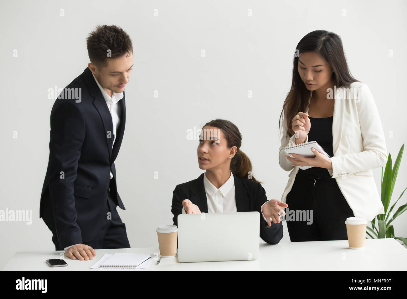 La formation de chef d'équipe office Banque D'Images