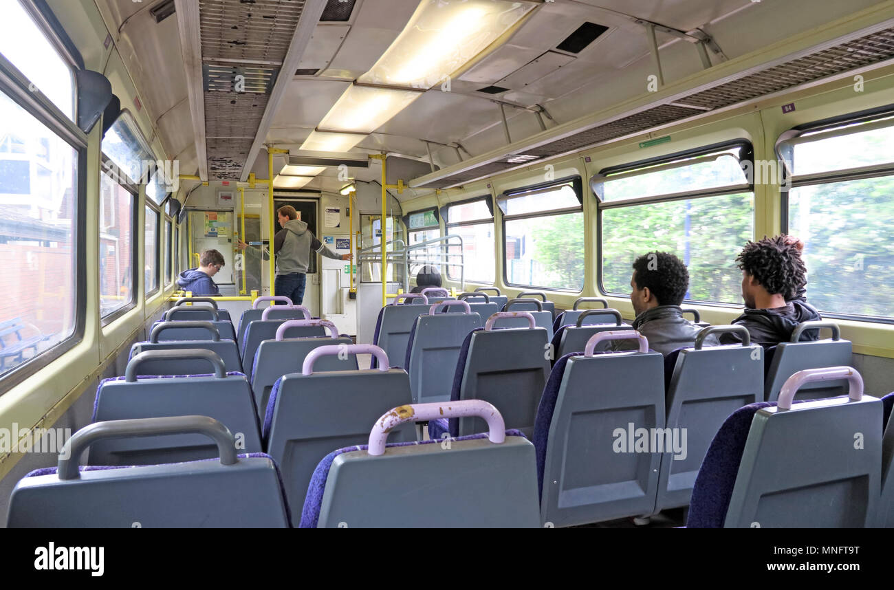 Le nord de l'ancienne gare ferroviaire, défaut de transport, Birchwood, Warrington, Cheshire, England, UK Banque D'Images