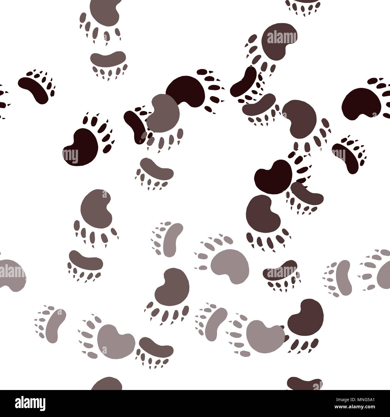 Suivre le Bear Paw Illustration de Vecteur