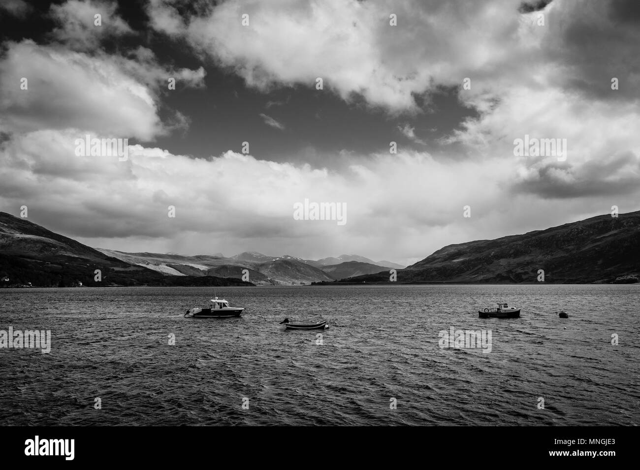 Le Loch Broom, Ullapool, Ecosse, Royaume-Uni Banque D'Images