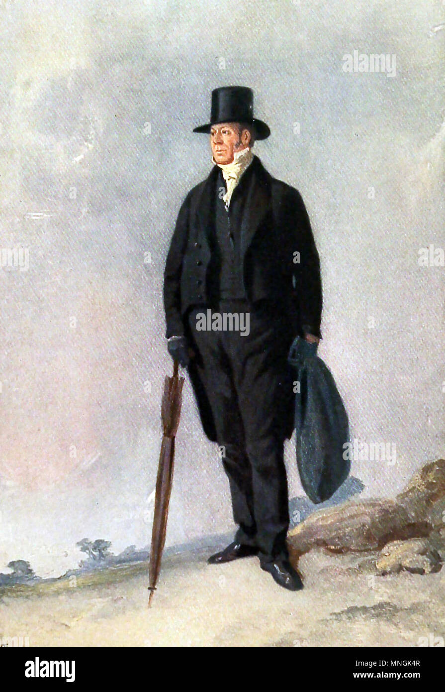 WILLIAM BUCKLAND (1784-1856) théologien et paléontologue anglais peint par Richard Ansdell Banque D'Images