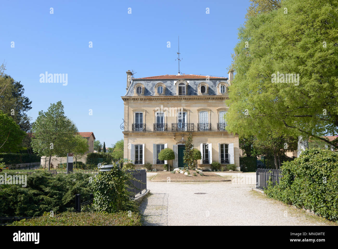 Saint mitre Bastide, maison de maître et ancienne maison de campagne, dans le Parc Saint-Miter, Aix-en-Provence Provence France Banque D'Images