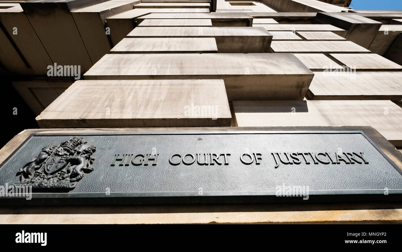 La High Court of Justiciary sur le Royal Mile à Édimbourg, en Écosse, Royaume-Uni Banque D'Images
