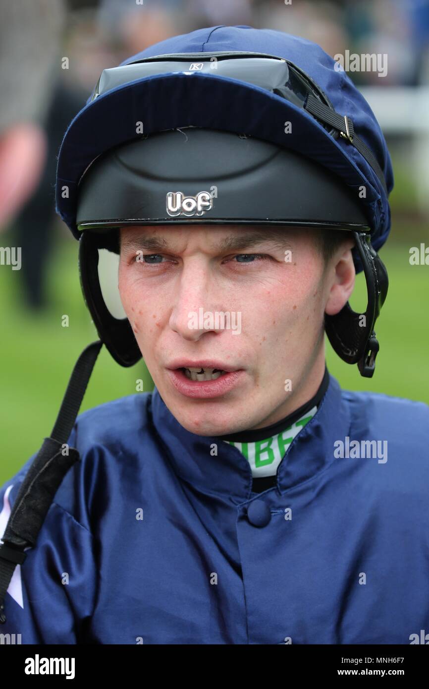 York, Royaume-Uni. 16 mai 2018. Luke Morris Festival 2018 Dante Jockey hippodrome de York, l''hippodrome de York, York, Angleterre 16 mai 2018 Allstar Crédit : photo library/Alamy Live News Banque D'Images