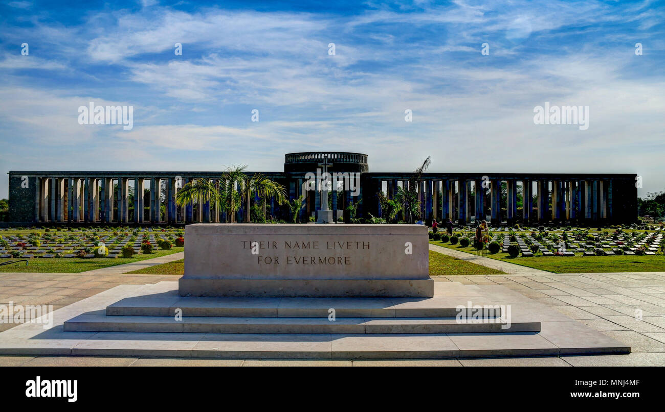 Taukkyan cimetière près de Yangon au Myanmar Banque D'Images