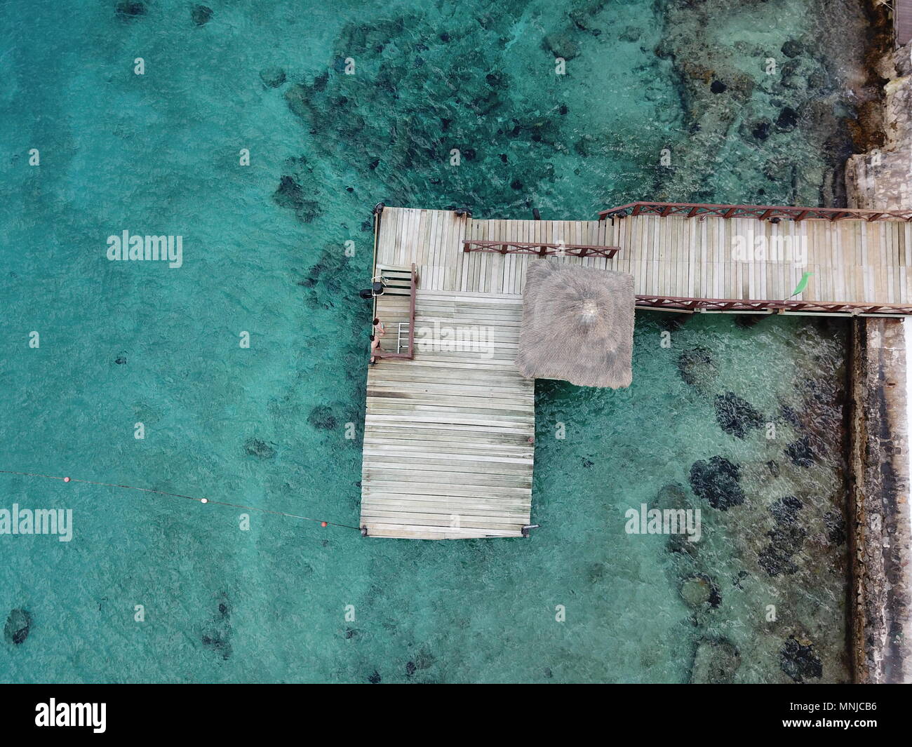 Le dock à Cozumel, Mexique Banque D'Images