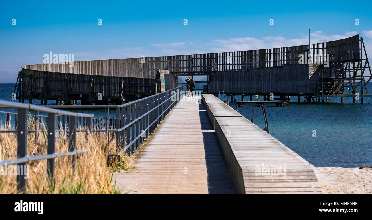 Kastrup Havn og Rødby Lystskov Camping Banque D'Images