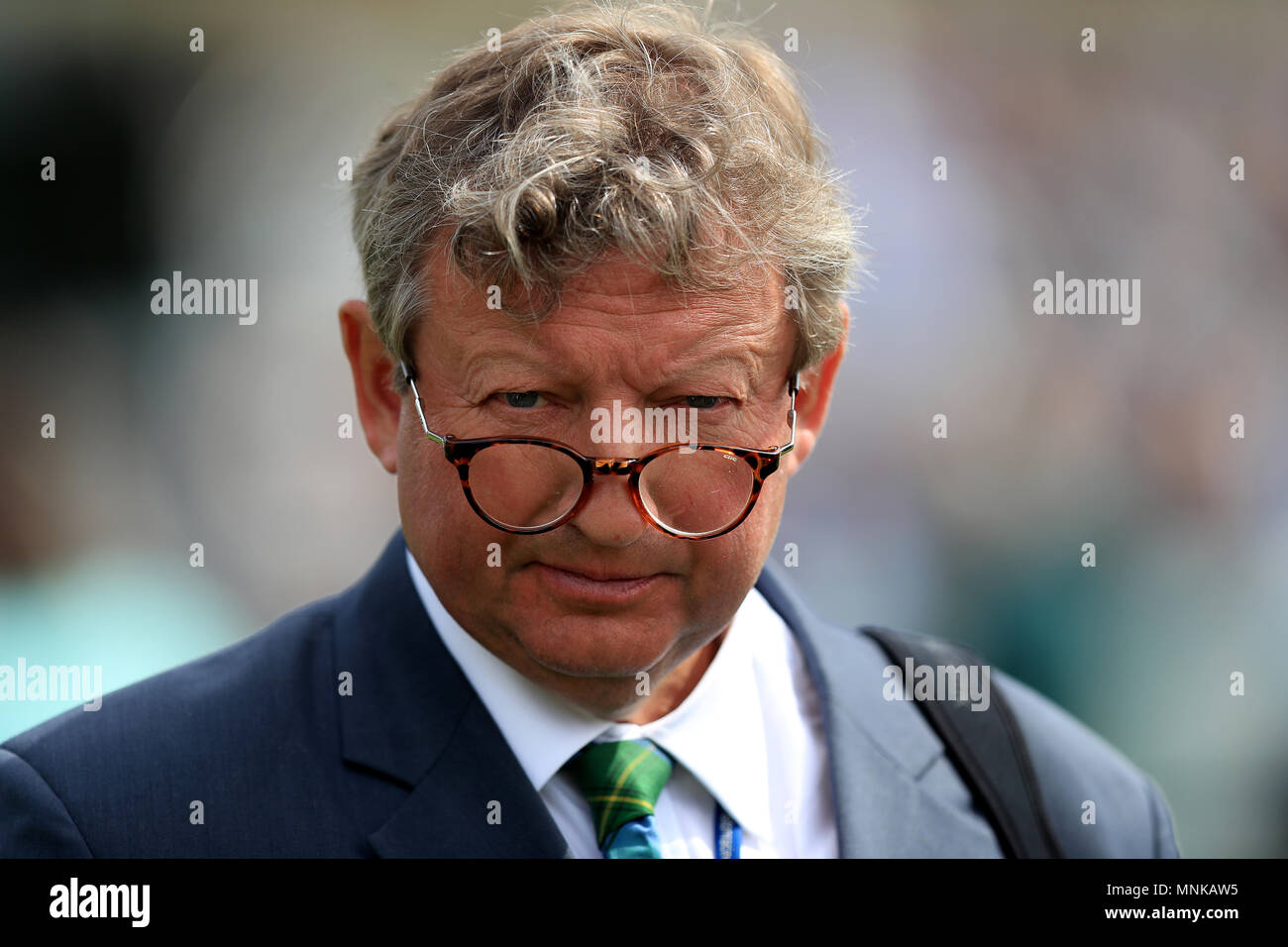 Trainer Mark Johnston au cours de la troisième journée du Festival 2018 Dante à l''hippodrome de York. ASSOCIATION DE PRESSE Photo. Photo date : vendredi 18 mai, 2018. Voir l'histoire de New York COURSE PA. Crédit photo doit se lire : Simon Cooper/PA Wire Banque D'Images