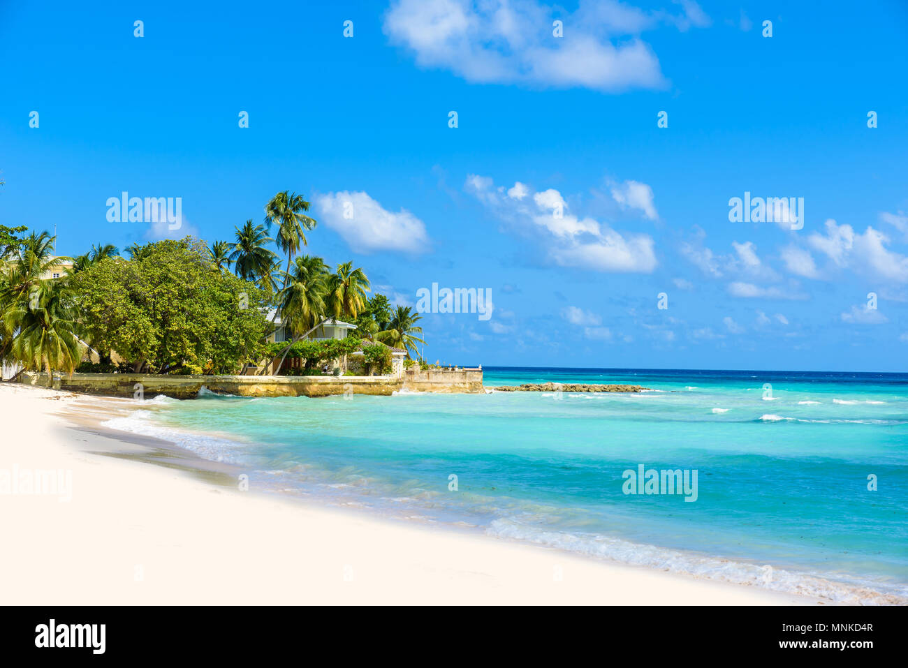 Dover Beach Plage Tropicale Sur Lîle Antillaise De La