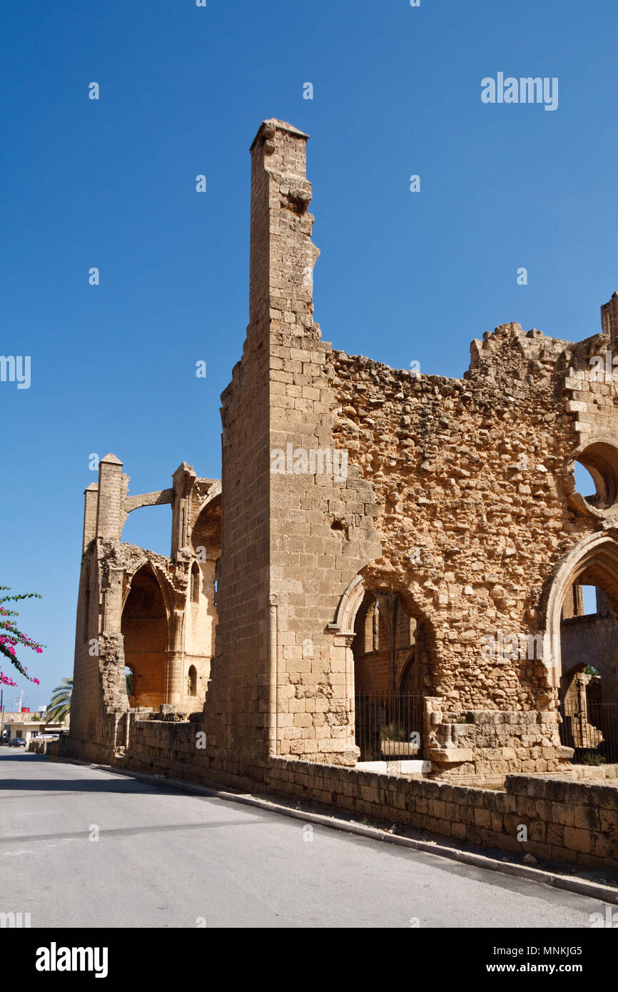 Ruines de St George Rum Kilisesi église orthodoxe grecque, Famagusta, Chypre du Nord Banque D'Images