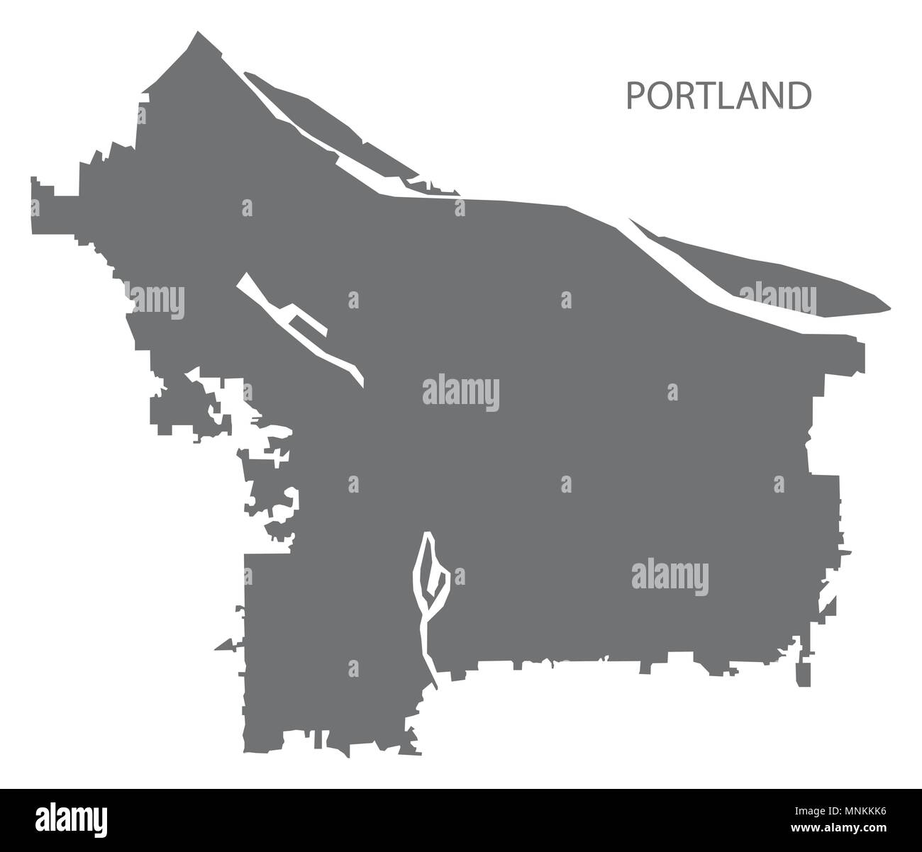 Carte des états unis de portland oregon Banque de photographies et d