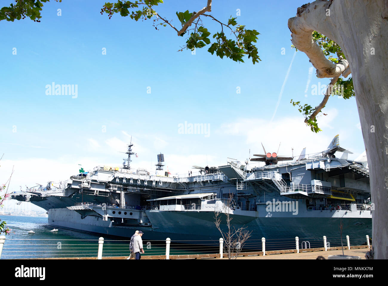 USS Midway Museum à San Diego Banque D'Images
