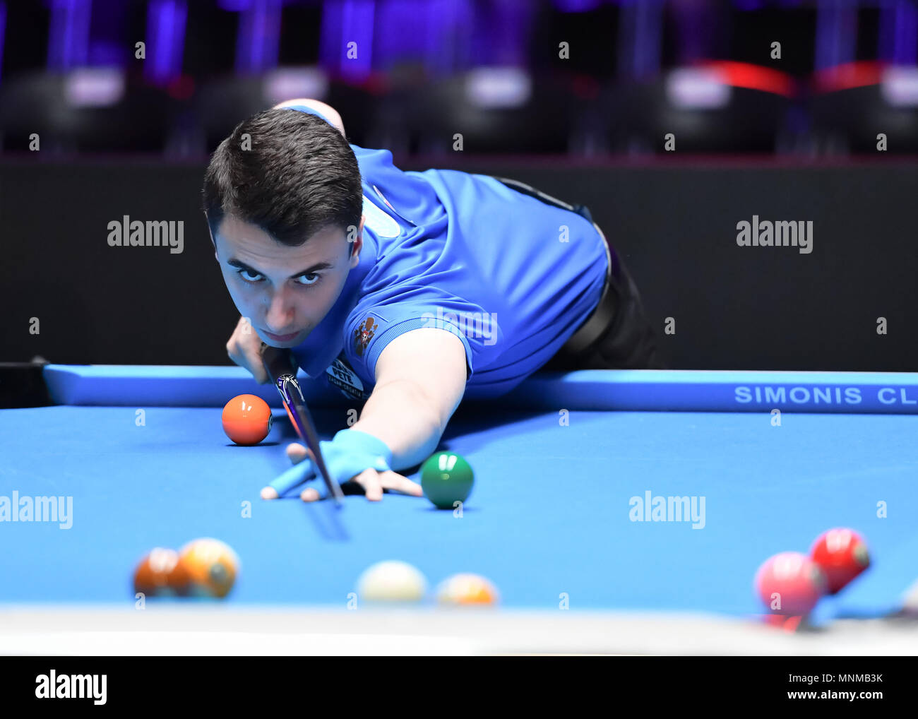 La Russie Fedor Gorst pendant la coupe de monde de 2018 : 1 piscine ronde - l'Australie contre la Russie au gymnase (Luwan) Arena le Jeudi, 17 mai 2018. SHANGHAI, CHINE. Credit : Taka G Wu Banque D'Images