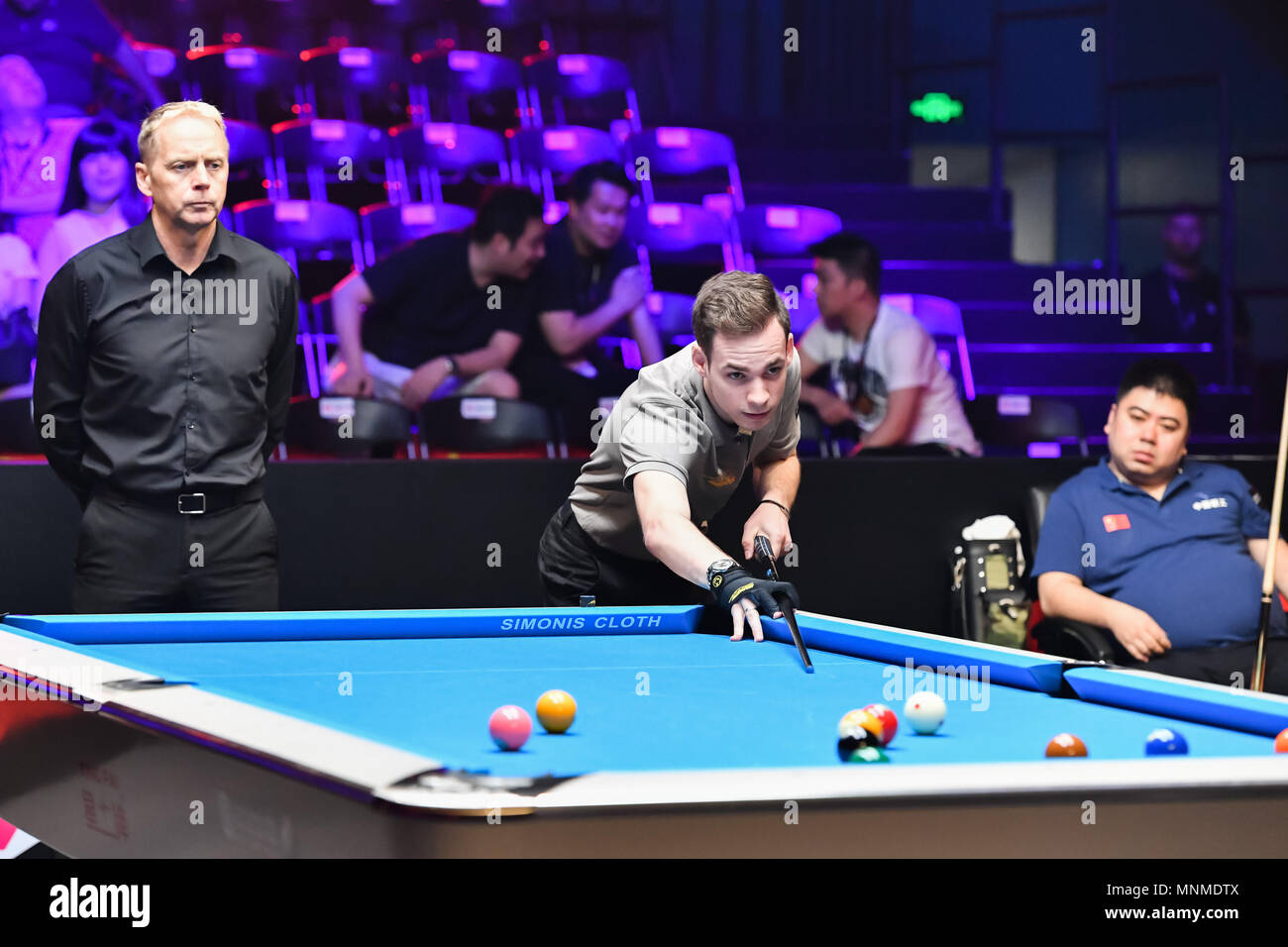 Shanghai, Chine. 18 mai 2018. Josué de l'Allemagne pendant la Coupe de Monde de remplissage de piscine 2018 : Round 2 - L'Allemagne contre la Chine B au gymnase (Luwan) Arena le Vendredi, 18 mai 2018. SHANGHAI, CHINE. Credit : Crédit : Wu G Taka Taka Wu/Alamy Live News Banque D'Images