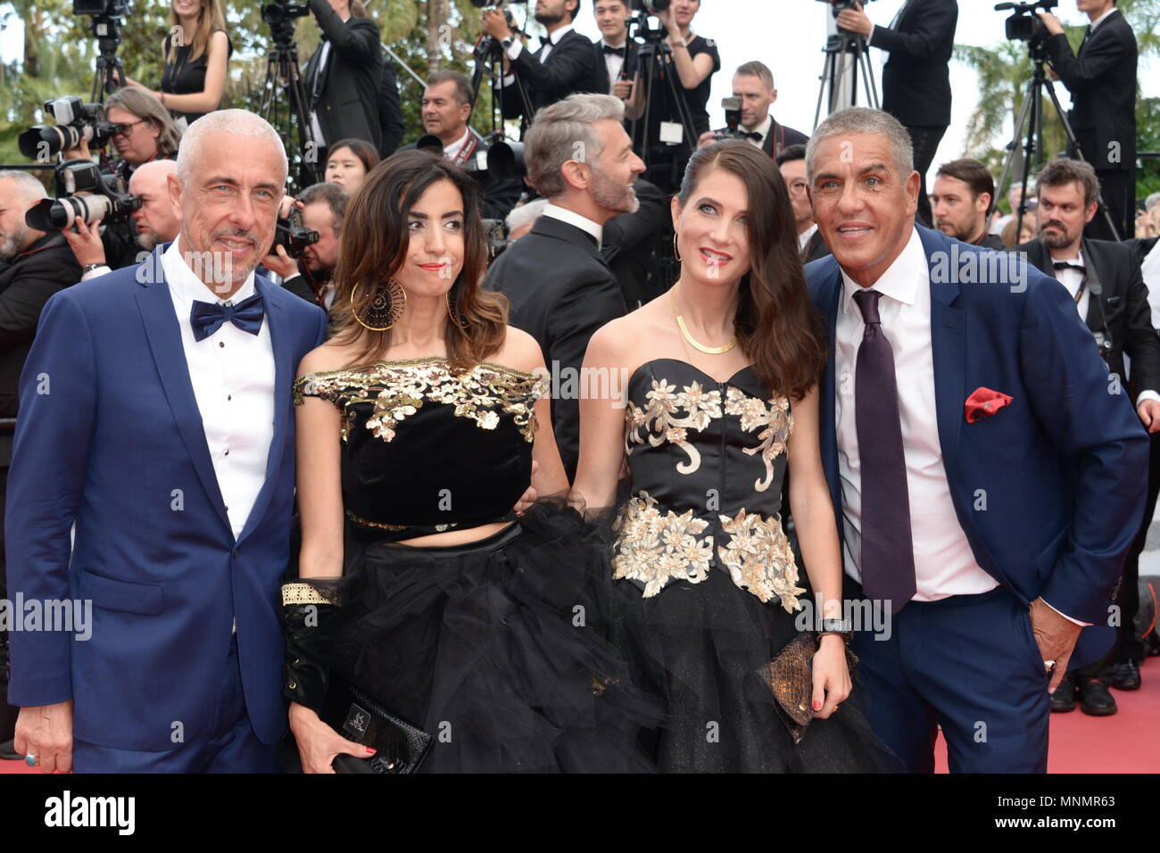 Cannes, France. 18 mai, 2018. CANNES, FRANCE - 18 MAI : Larbi Naceri, Samy Naceri et vous pourrez assister à la projection de "Le Poirier Sauvage (Ahlat Agaci) lors de la 71e assemblée annuelle du Festival du Film de Cannes au Palais des Festivals le 18 mai 2018 à Cannes, France. Credit : Frederick Injimbert/ZUMA/Alamy Fil Live News Banque D'Images