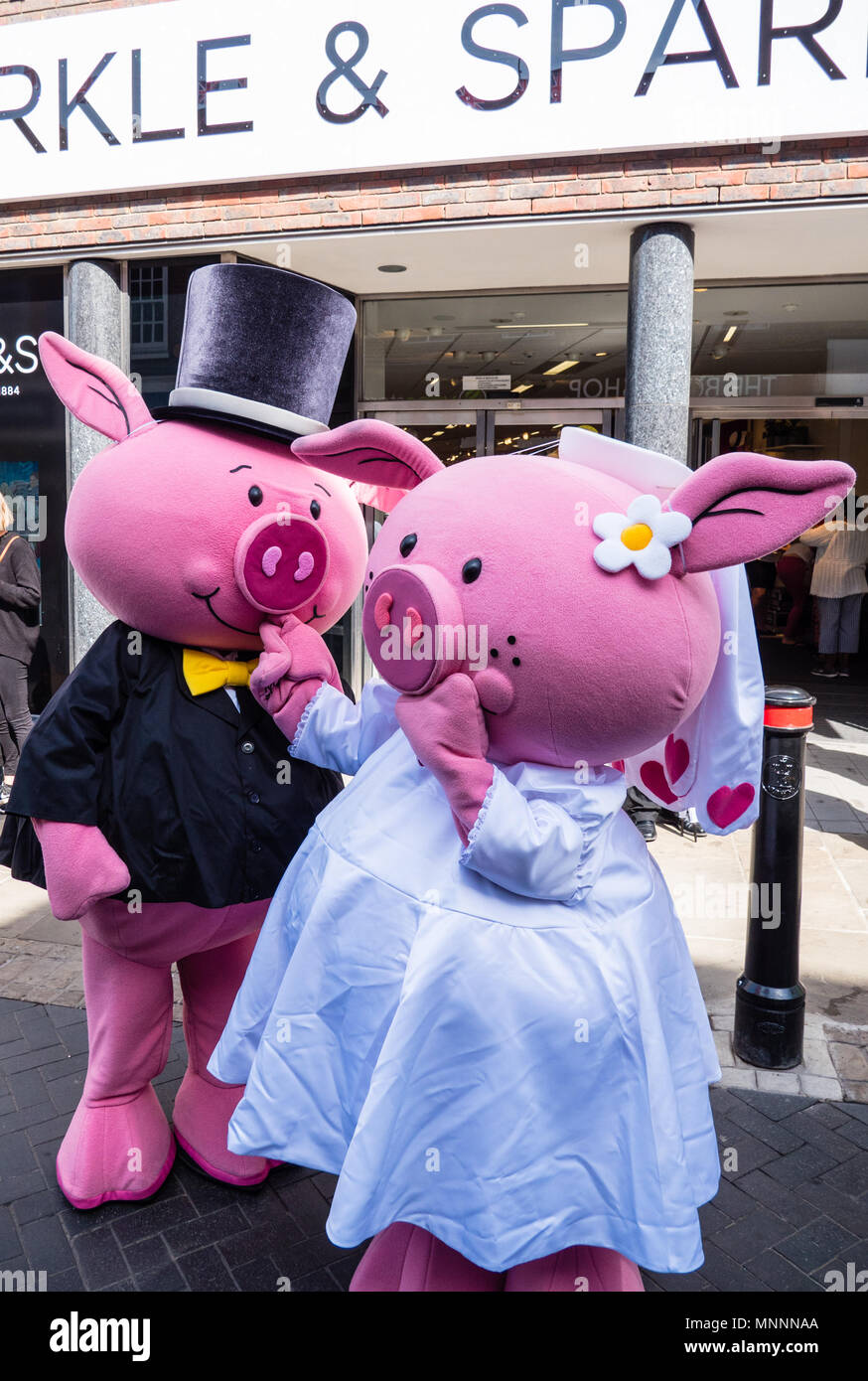 Marks and Spencer Windsor Rebranded Markle et Sparkle, pour Harry et Meghan Mariage Royal 2018, Windsor, Berkshire, Angleterre, RU, FR. Banque D'Images