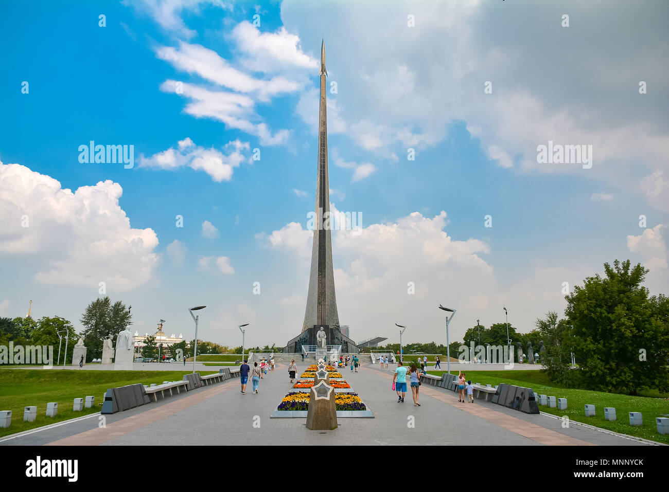 La Russie, Moscou, 11 mai 2018. Allée des Astronautes Banque D'Images