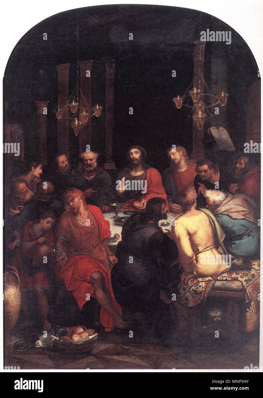 La dernière Cène 1592. 949 Otto van Veen - la Dernière Cène - WGA24344 Banque D'Images