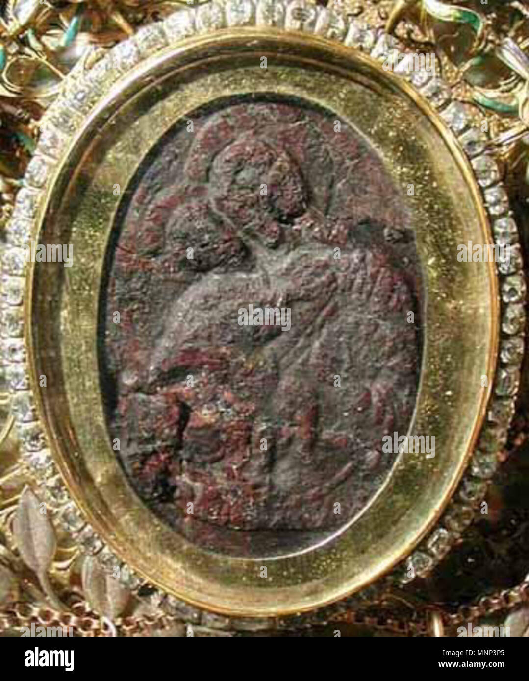 . Anglais : l'icône de Notre Dame de l'Zhyrovitsy Español : Icono de Nuestra Señora de Zhirovitsi . 1470. Inconnu 950 Notre Dame de l'Zhyrovitsy Banque D'Images