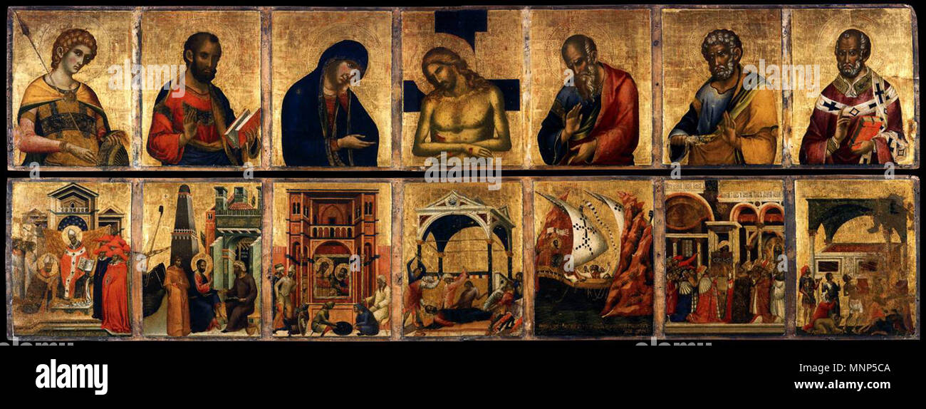 Retable, 1345. 958 Paolo Veneziano - Retable - WGA16996 Banque D'Images