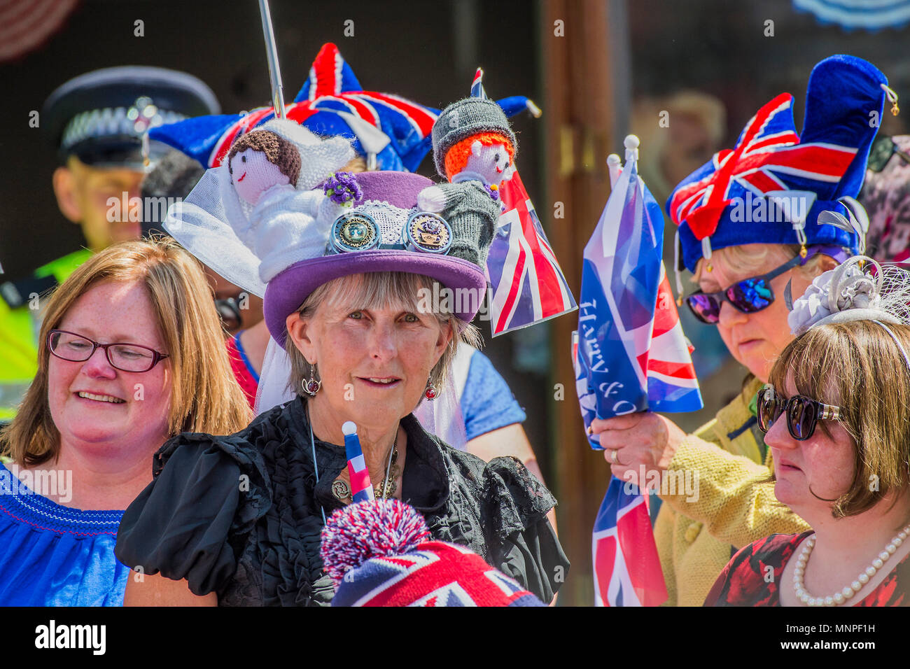 Le mariage du Prince Henry (Harry) du Pays de Galles et Mme Meghan Markle à Windsor. Ils deviennent le duc et la duchesse de Cambridge. Banque D'Images